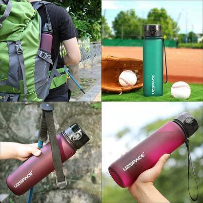 Sports Water Bottle Portable Leakproof Shaker Drinkware Outdoor Tour Gym Fitness Cup Tritan Plastic Jugs BPA Free