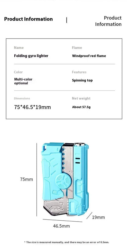 New Windproof Deformable Gun Gyroscopic Lighter